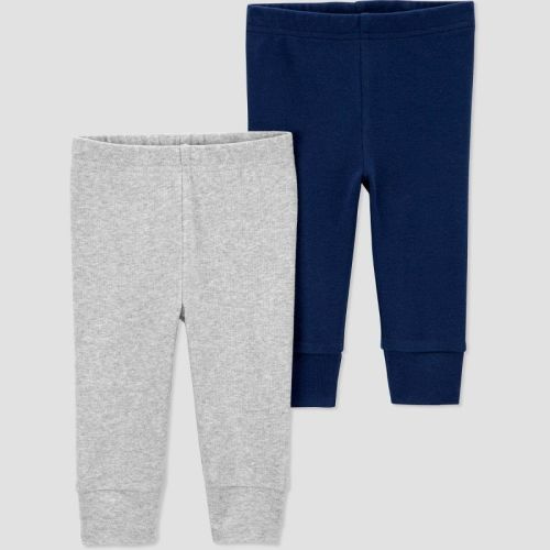 Carter's Just One You® Baby Boys' 2pk Pants - Gray/Green 3m