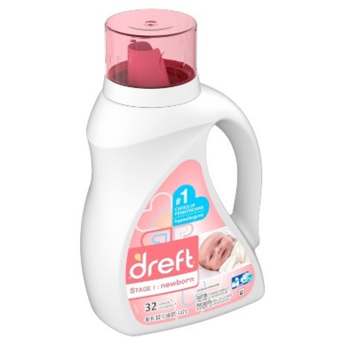 Dreft Stage 1: Newborn Liquid Laundry Detergent, Size: 50 fl oz