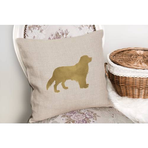 Golden Retriever Dog Breed Silhouette Pillow Cover-Home Decor Pet Lover, gift idea for dog lover, dog breed pillow, pet lover home decor