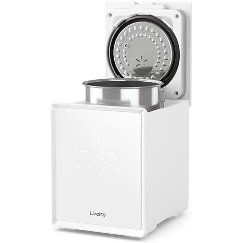 Stainless Steel Humidifier, 3L Warm Mist Humidifier, Easy Clean with Warm Steam Humidifier, Healthy Air Mist Humidifiers for Bedroom Living Room, with Sleep Mode and Auto-off Setting