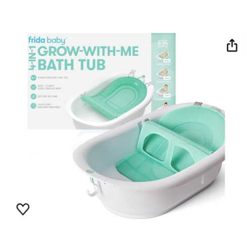 Amazon.com : Frida Baby 4-in-1 Grow-with-Me Baby Bathtub