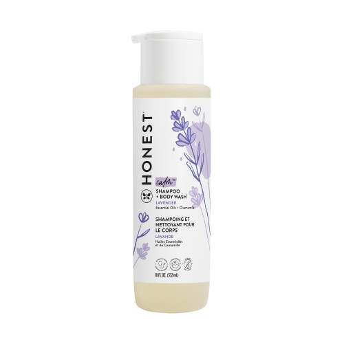 The Honest Company, Baby Shampoo + Body Wash, Calm Lavender, 18 fl. oz.