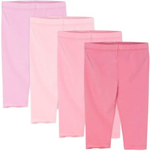 HonestBaby Multipack Leggings Skinny, Flare and Cargo Pants Organic Cotton for Infant Baby Girls, Toddlers, Little Kids