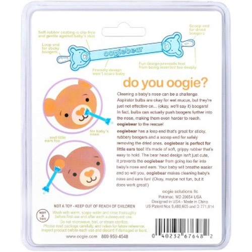 oogiebear The Better Booger Tool Nose & Ear Cleaner - Blue