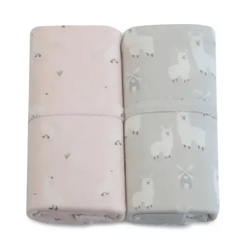 Bubba Blue 2 Pack Wraps Provincial Blush/Grey | Baby Bunting AU