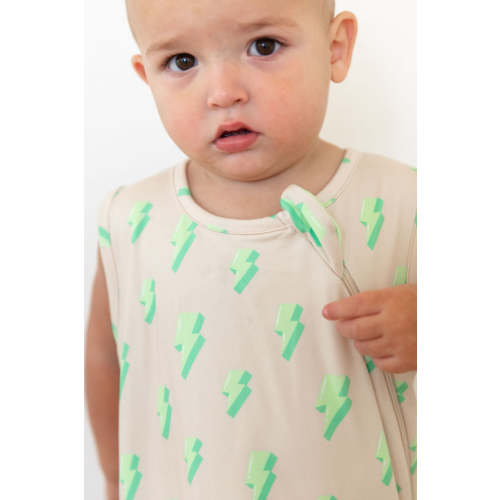 GREEN LIGHTNING BOLTS | SLEEP SACK