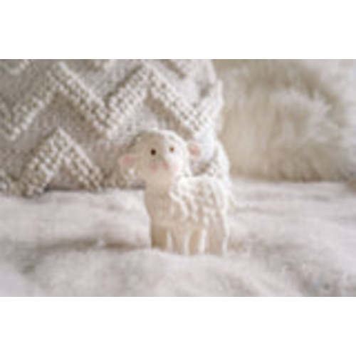 Bahbah the Lamb Organic Rubber Teether, Rattle & Bath Toy – Jen's Organic Baby