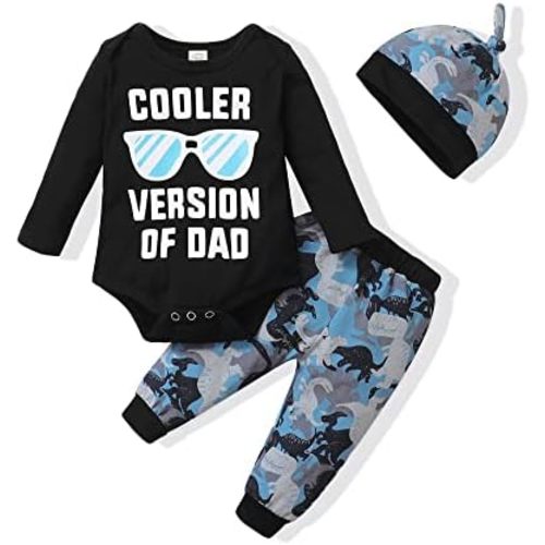 NZRVAWS Newborn Baby Boy Clothes Outfits Letter Prined Romper Pants Set Baby Boy Clothing 0 3 6 9 12 18 Months