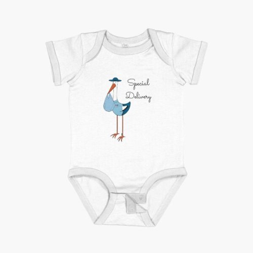 Special Delivery Stork Baby One-Piece
