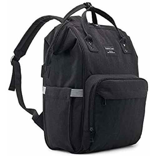 KiddyCare Diaper Bag Backpack, Multi-Function Waterproof Maternity Nappy Bags for Travel with Baby, Large Capacity, Durable and Stylish, Black