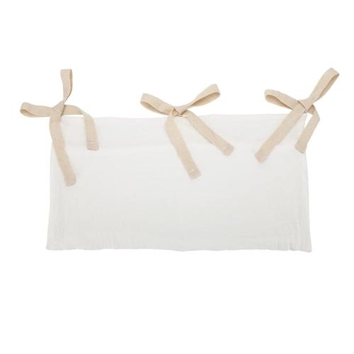 Amazon.com: BxuanW Baby Bedside Hanging Storage Bag 2 Pockets Organizer for Baby Cribs and Toys Multifunctional Hanging Pocket Cotton Organizer (White) : Baby
