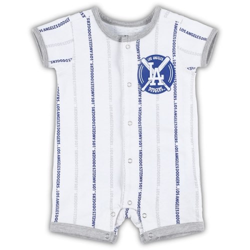 Newborn & Infant Los Angeles Dodgers White Ball Hitter Romper
