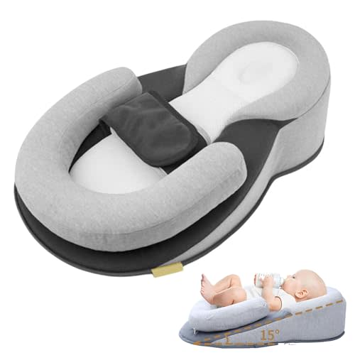 Kbuzevi RestNest Baby Bed Bassinet Keesley Rest Nest Baby Bed for Spit-Up Reduction, Breastfeeding Pillow, Tummy Time