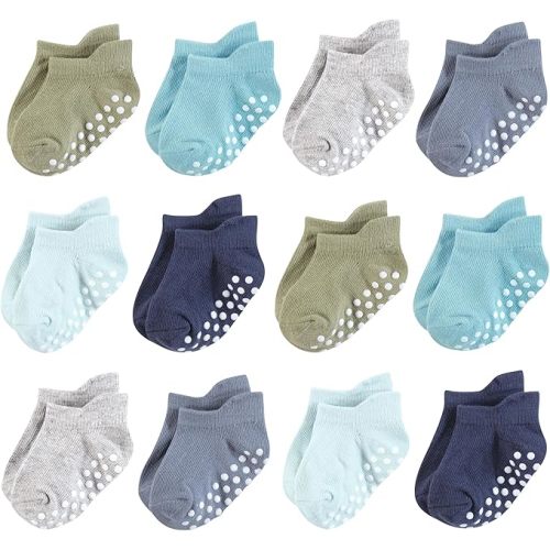 Hudson Baby Unisex Baby Non-Skid No-Show Socks
