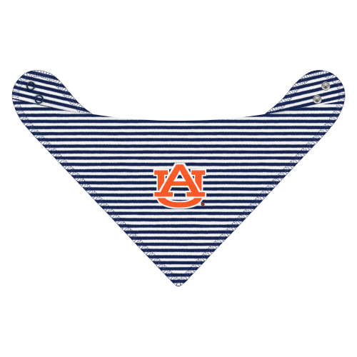Auburn Tigers Striped Bandana Bib | College Baby