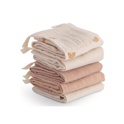 Amazon.com: mushie : Muslin Cotton Washcloth 5-Pack