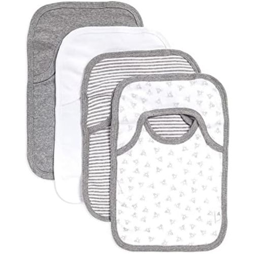 Burt's Bees Baby Unisex Baby Bibs, Lap Shoulder Drool Cloths