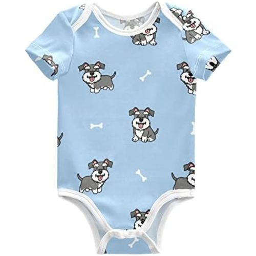 vvfelixl Baby Bodysuits Short Sleeve Cotton Baby Clothes For Boys Funny Baby Suits For Girls 0-24 Months