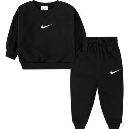 Essential Fleece Crewneck Sweatshirt & Joggers Set, 12M
