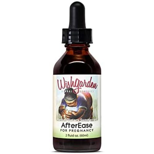 WishGarden Herbs AfterEase for Pregnancy - Organic Herbal Supplement, Soothes Normal and Temporary Afterbirth Contractions, After Birth Essentials for Mom, with Cramp Bark and Black Haw (2 oz)