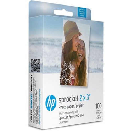 HP Sprocket Zink Photo Paper 2x3" (100 Sheets) for The HP Sprocket Photo Printers