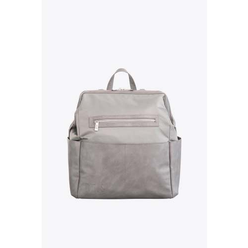 BÉIS 'The Backpack Diaper Bag' in Grey - Chic Diaper Backpack