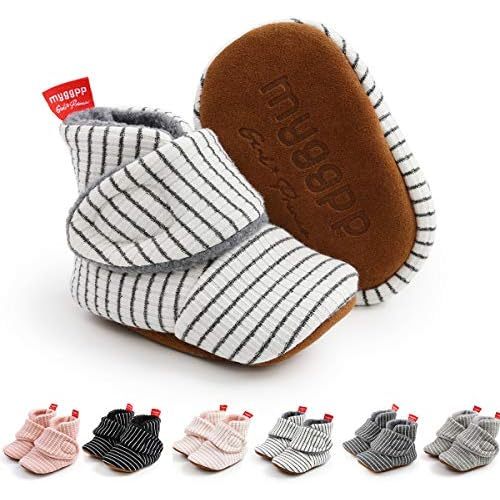 Ohwawadi Infant Baby Slippers Girls Boys Booties Warm Baby Socks Shoes Newborn Crib Shoes Baby Footwear Prewalkers