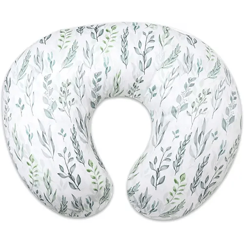 Nursing Pillow Cover, Green Leaf