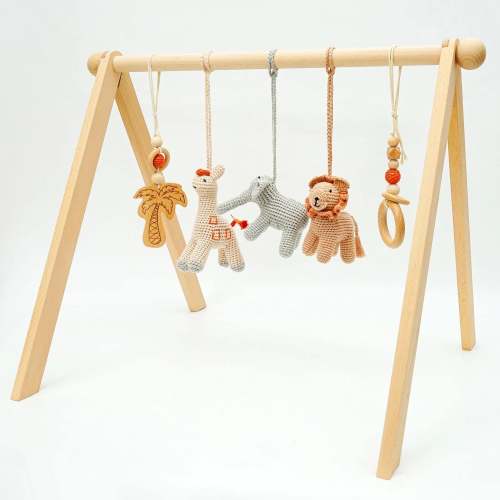 Wooden 'crochet animal' play gym – Little Bub & Co