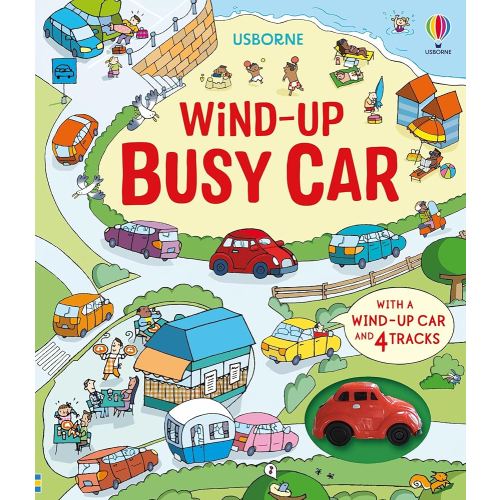 Wind-Up Busy Car: A Toy and Book Gift Featuring a Driving Journey Through Towns and the Countryside