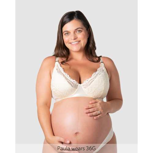 Warrior Plunge Nursing Bra - Ivory