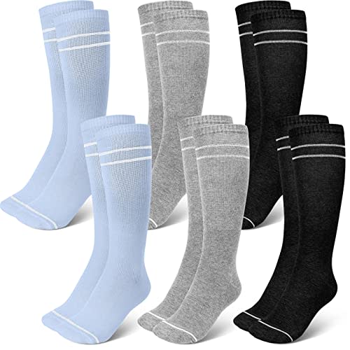 Yaomiao 6 Pairs Maternity Compression Socks 20-30 mmHg Circulation Support Socks Compression Stockings for Women Pregnancy