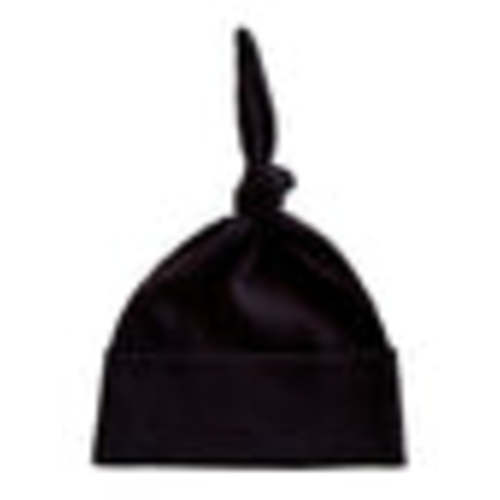 Black / Organic Ribbed Beanie – SpearmintLOVE