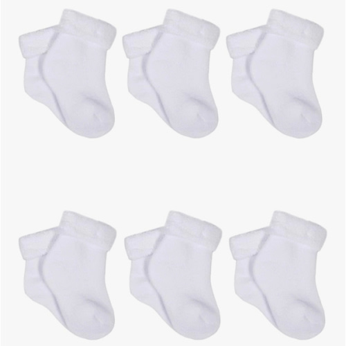 Gerber 6-Pack White Terry Socks