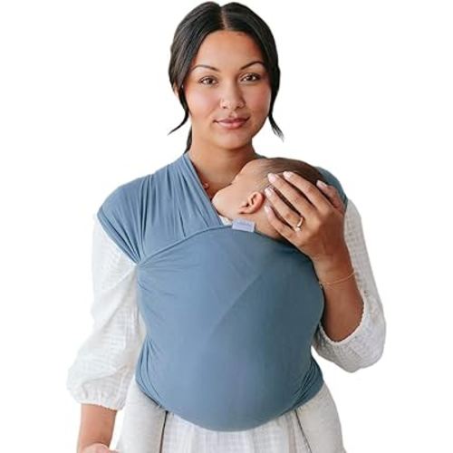 Solly Baby Wrap Carrier - Lightweight Baby Carrier - Newborn Baby Essentials - for Newborn, Infants and Baby 8-25 Lbs. Sea Stone