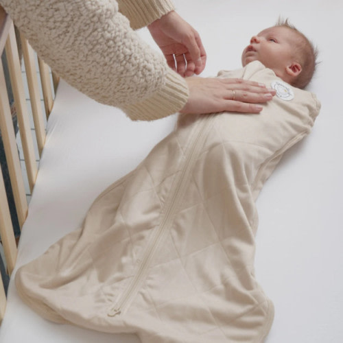 Dreamland Baby Co. Bamboo Classic Swaddle (Non-weighted) - Oat, 0-6 Months