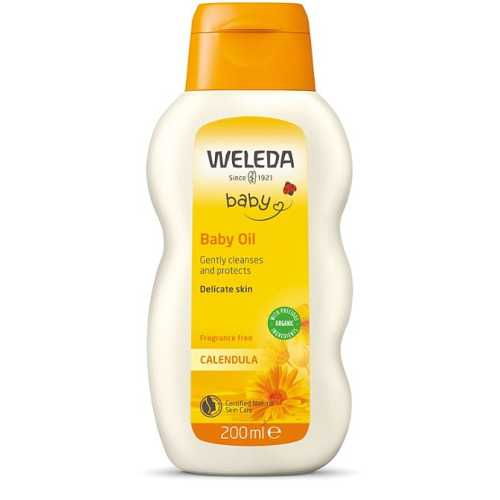 Calendula Baby Oil, Fragrance free
