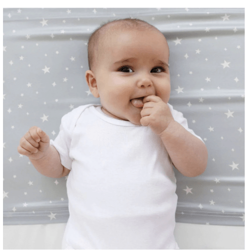 Silkytots Silk Crib Sleeve, Color: White Stars