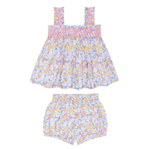 Jasmine Blossom Smocked Top and Bloomer Set (3 mo)