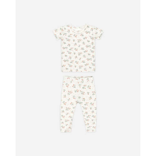 Bamboo Short Sleeve Pajama Set || Strawberries