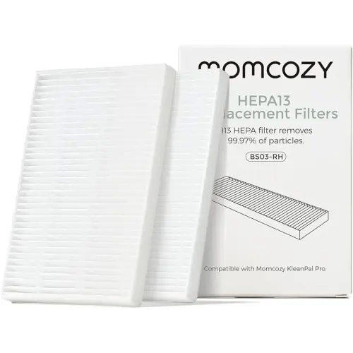 Momcozy KleanPal Pro Air Filter Replacement – 99.97% Effective Filtration for Baby Bottle Washer – Safe & Easy Install – Premium Quality Filter for Cleaner Baby Bottles, 2-Pack