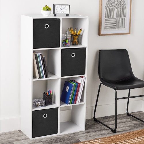 Mainstays 11" 8-Cube Storage Organizer, White