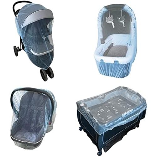 Enovoe Mosquito Net for Stroller, Bassinet, Cradle - Blue Baby Mosquito Net Cover for Playards, Pack N Plays, Mini Crib