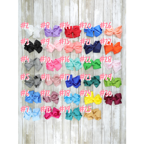 Double Layer Bow Headband 5 Inch - 70 Colors Available