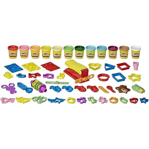 Play-Doh Ultimate Fun Factory, Great First Play-Doh Set Multipack Set for Kids, 47 Tools, 12 Non-Toxic Colors, Back to School Gifts & Classroom Supplies, Ages 3+ (Amazon Exclusive)