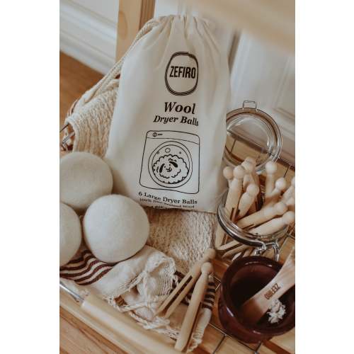 6 Pack 100% New Zealand Wool Dryer Balls