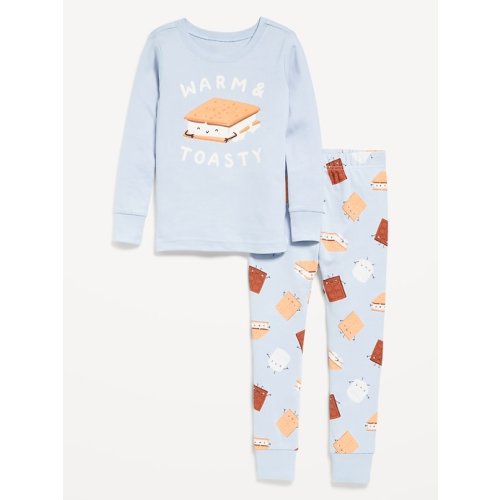 Printed Snug-Fit Pajama Set for Toddler & Baby