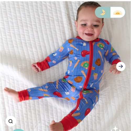 Blue All Stars Zippy - Little Sleepies