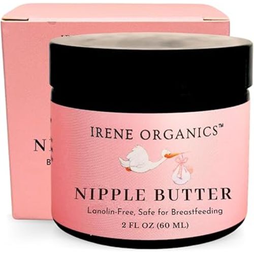 Organic Nipple Butter – Safe, Soothing Relief Balm for Breastfeeding Moms | Lanolin-Free, Natural Postpartum Care, 2 oz
