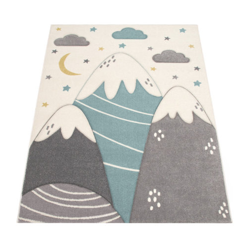 Isabelle & Max™ Bardon Blue/Gray Baby & Kids Rugs & Reviews | Wayfair